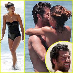 Jessica Szohr Kisses Mystery Man While Frolicking Around in the Ocean!