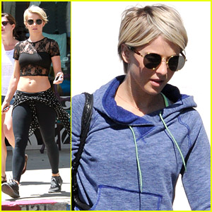 Julianne Hough Shows Off Midriff at MAC Cosmetics Store