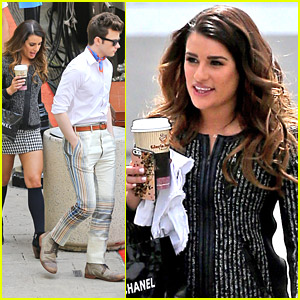 Lea Michele & Chris Colfer Start To Wrap Up 'Glee' Season 5