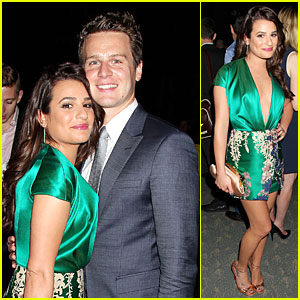 Lea Michele & BFF Jonathan Groff Meet Up at 'Normal Heart' Premiere After Party!