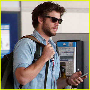 Liam Hemsworth Arrives in Paris for 'Hunger Games: Mockingjay' Filming