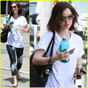Lily Collins Finishes Off Work Week with West Hollywood Gym Session
