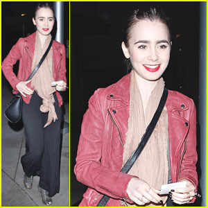 Lily Collins Goes Geek Chic at 'Spider-Man 2' Screening!