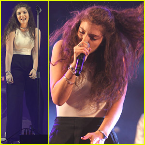 Lorde Whips Her Hair Back & Forth at Radio 1's Big Weekend