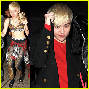 Miley Cyrus Strips Down While at the Club