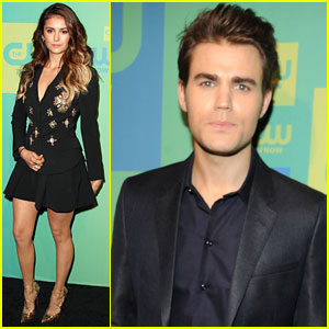 Paul Wesley & Nina Dobrev Attend The CW Upfronts Before 'The Vampire Diaries' Season Finale!