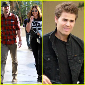 Paul Wesley & Stephen Amell Represent The CW at Kings Game!