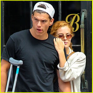 Riley Keough Leans on Beau Ben Smith-Petersen in New York City