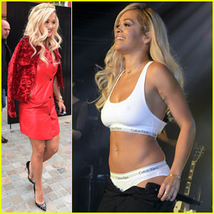 Rita Ora Shows Off Her Super Toned Body During London Concert!
