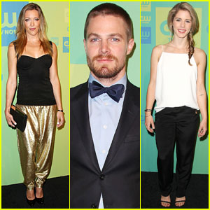Stephen Amell & Katie Cassidy Join 'Arrow' Co-Stars at CW Upfronts 2014!