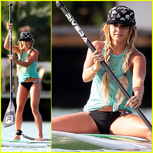 Vanessa Hudgens Show Off Major Paddleboarding Skills in Her Bikini!