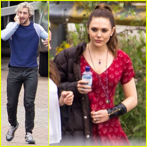 Elizabeth Olsen Gets Back to Work on 'Avengers' with Aaron Taylor-Johnson