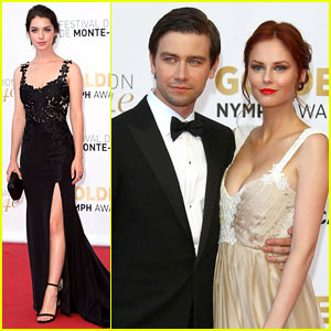 Adelaide Kane & Torrance Coombs Close Out Monte Carlo TV Festival!