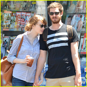 Emma Stone Leans on Andrew Garfield's Shoulder During NYC Stroll