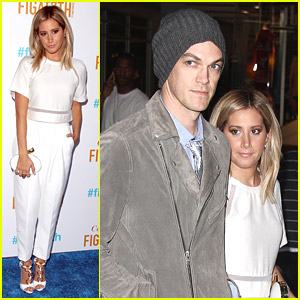 Ashley Tisdale & Christopher French Celebrate FIGat7th 2014