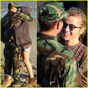 Suki Waterhouse Visits Boyfriend Bradley Cooper on Set & Can't Stop Kissing Him!