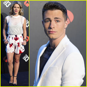 Colton Haynes & Emily Bett Rickards are Best Buddies During 'Arrow' Promo in Madrid!