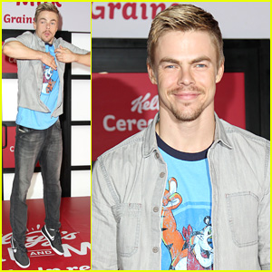Derek Hough Busts a Move at the Kellogg's Recharge Bar!