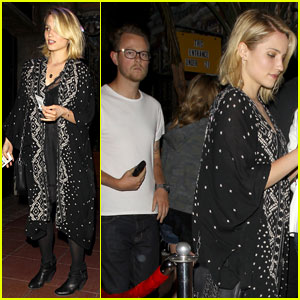 Dianna Agron Hits the Jack White Concert with Mystery Man!