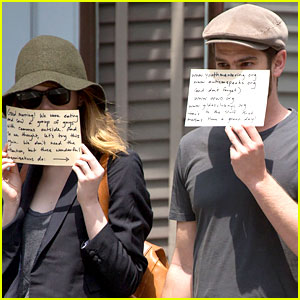 Emma Stone & Andrew Garfield Use the Paparazzi to Promote Some Good Causes!