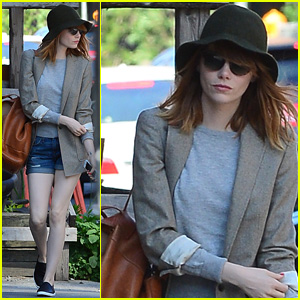 Emma Stone Takes an Early Morning Stroll in SoHo