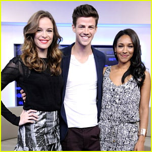 Grant Gustin & Danielle Panabaker Head To Toronto For 'A Flash'