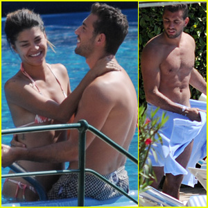 Jessica Szohr Gets Touchy-Feely with Tommy Chiabra Poolside in Italy!