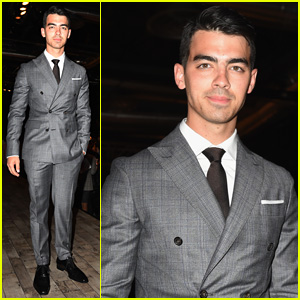Joe Jonas Suits Up for 'DSquared2' Fashion Show After Hanging with Brand's Founders