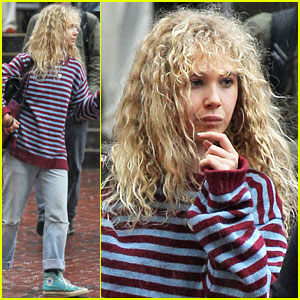Juno Temple Braves the Rainy Day to Begin Filming 'Black Mass'!