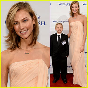 Karlie Kloss Greets Wish Kids with a Smile at the Make-A-Wish Gala