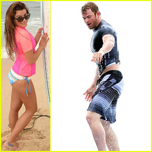 Lea Michele & Kellan Lutz Become Surf Pros at Oakley's Learn to Ride