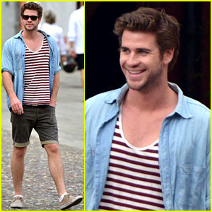 Liam Hemsworth Looks Well Rested on Vacation After Wrapping 'Hunger Games'