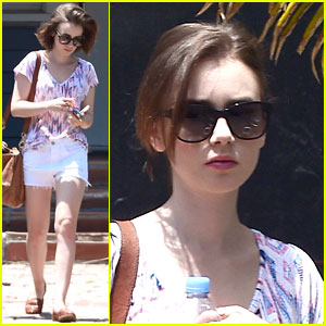 Lily Collins Treats Herself to a Day of Wellness in LA