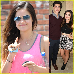 Lucy Hale Supports David Henrie at 'Catch' Screening