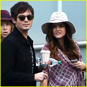 Lucy Hale Hits the Ed Sheeran & Demi Lovato Concert with Tyler Blackburn!