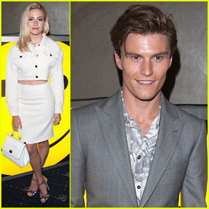 Cuteness Overload: Oliver Cheshire & Pixie Lott Attend Jeremy Scott for Moschino Party