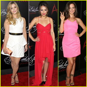 Sasha Pieterse & Janel Parrish Bring Their 'A' Game to the 'Pretty Little Liars' 100th Episode Celebration!