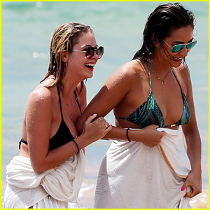 Ashley Benson & Shay Mitchell Frolick in Their Bikinis During Hawaiian Vacation!