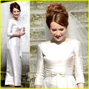 Emily Browning Makes a Beautiful Bride for Tom Hardy!