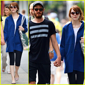 Emma Stone & Andrew Garfield Stay Healthy for a Day Out in NYC!