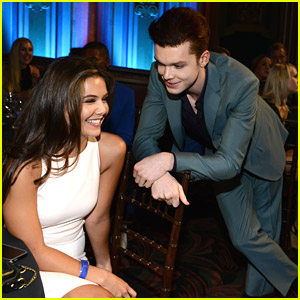 So Cute! 'Prom' Stars Cameron Monaghan & Danielle Campbell Reunite at Young Hollywood Awards 2014