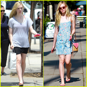 Elle Fanning Switches From Casual to Chic for Monday Outings