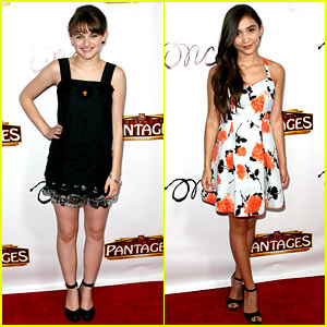 Joey King & Rowan Blanchard Check Out 'Once' on Opening Night!
