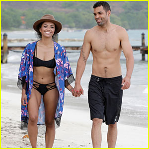 Kat Graham & Cottrell Guidry Take a Romantic Stroll on the Beach in Jamaica!