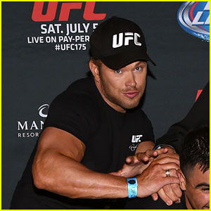 Kellan Lutz Supports His 'The Expendables 3' Co-Star at UFC 175 Event!