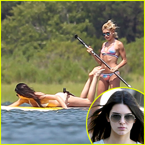 Kendall Jenner & Hailey Baldwin are Paddleboarding Bikini Babes in the Hamptons!