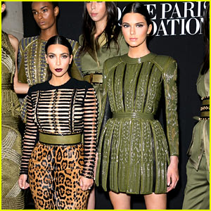 Kendall Jenner Lets Her Sister Kim Kardashian Join the Balmain Army