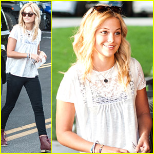 Olivia Holt Catches Up With Friend After Attending Summer Camp