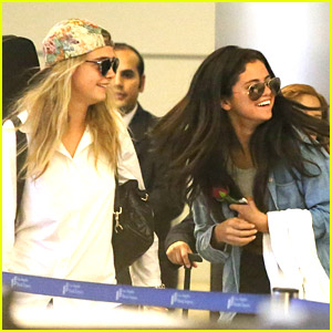 Selena Gomez & Cara Delevingne Return to Los Angeles After Saint Tropez Vacation