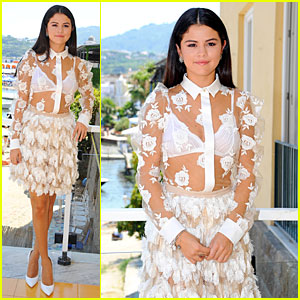 Selena Gomez Isn't Shy About Her White Bra at Ischia Global Film & Music Fest